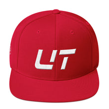 Utah - Flat Brim Hat - White Embroidery - UT - Many Hat Color Options Available