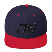New Hampshire - Flat Brim Hat - Black Embroidery - NH - Many Hat Color Options Available