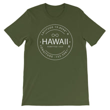 Hawaii - Short-Sleeve Unisex T-Shirt - Latitude & Longitude