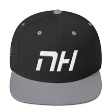 New Hampshire - Flat Brim Hat - White Embroidery - NH - Many Hat Color Options Available