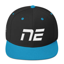 Nebraska - Flat Brim Hat - White Embroidery - NE - Many Hat Color Options Available