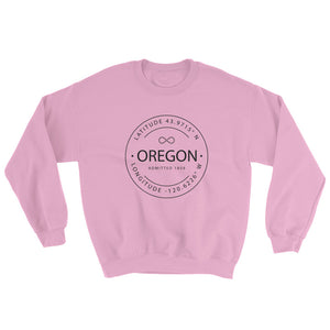 Oregon - Crewneck Sweatshirt - Latitude & Longitude