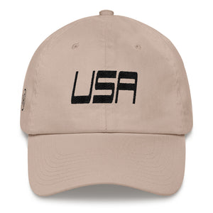 USA Designs - Embroidered Low Profile Cotton Hat - USA