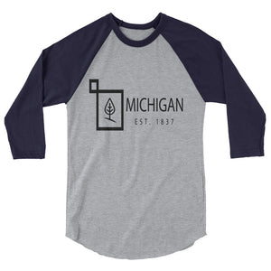 Michigan - 3/4 Sleeve Raglan Shirt - Established