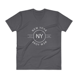 New York - V-Neck T-Shirt - Reflections