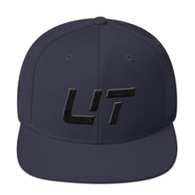 Utah - Flat Brim Hat - Black Embroidery - UT - Many Hat Color Options Available