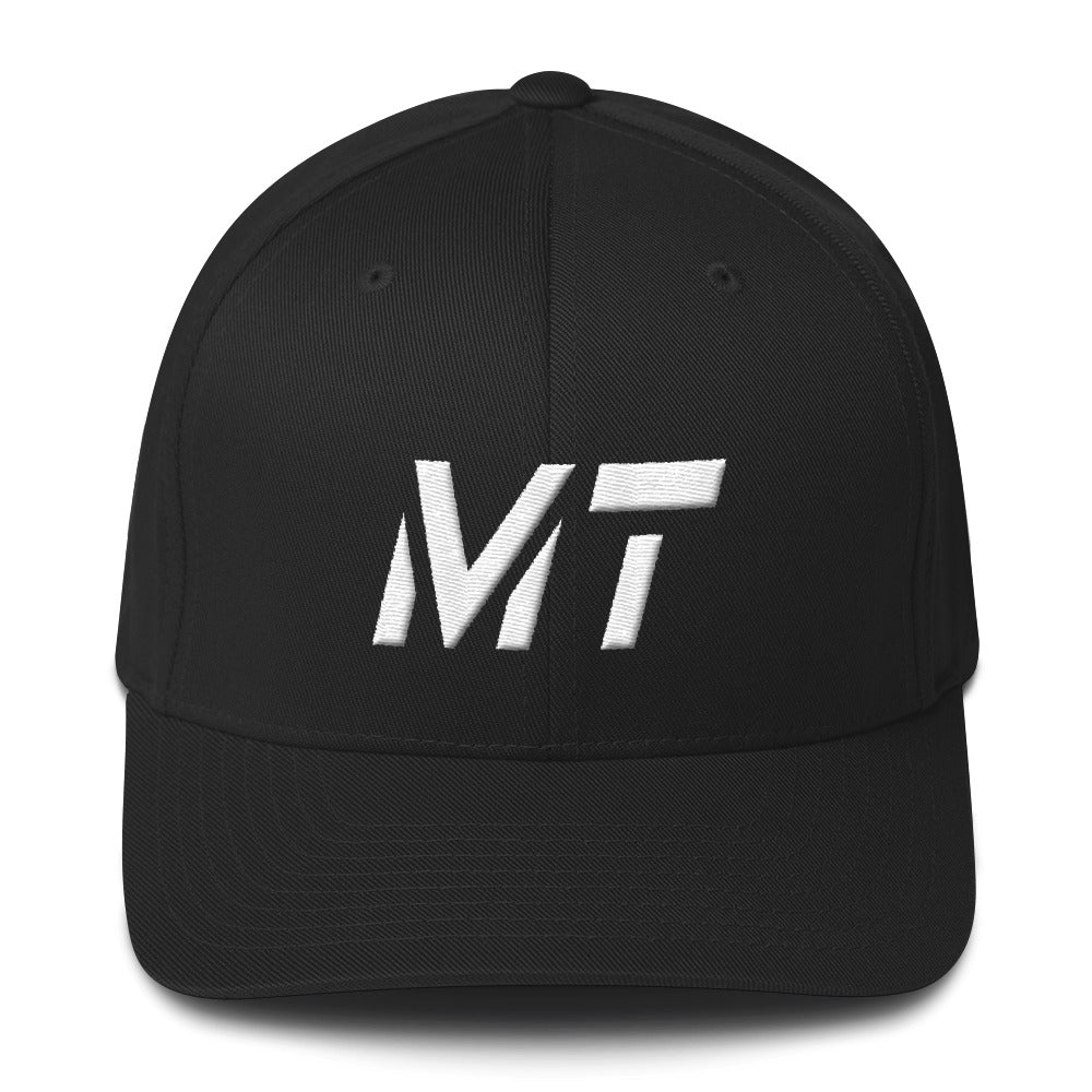 Montana - Structured Twill Cap - White Embroidery - MT - Many Hat Color Options Available