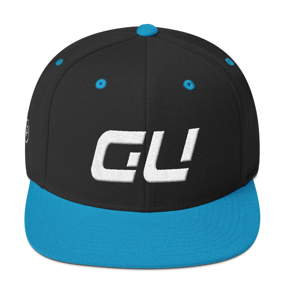 Guam - Flat Brim Hat - White Embroidery - GU - Many Hat Color Options Available