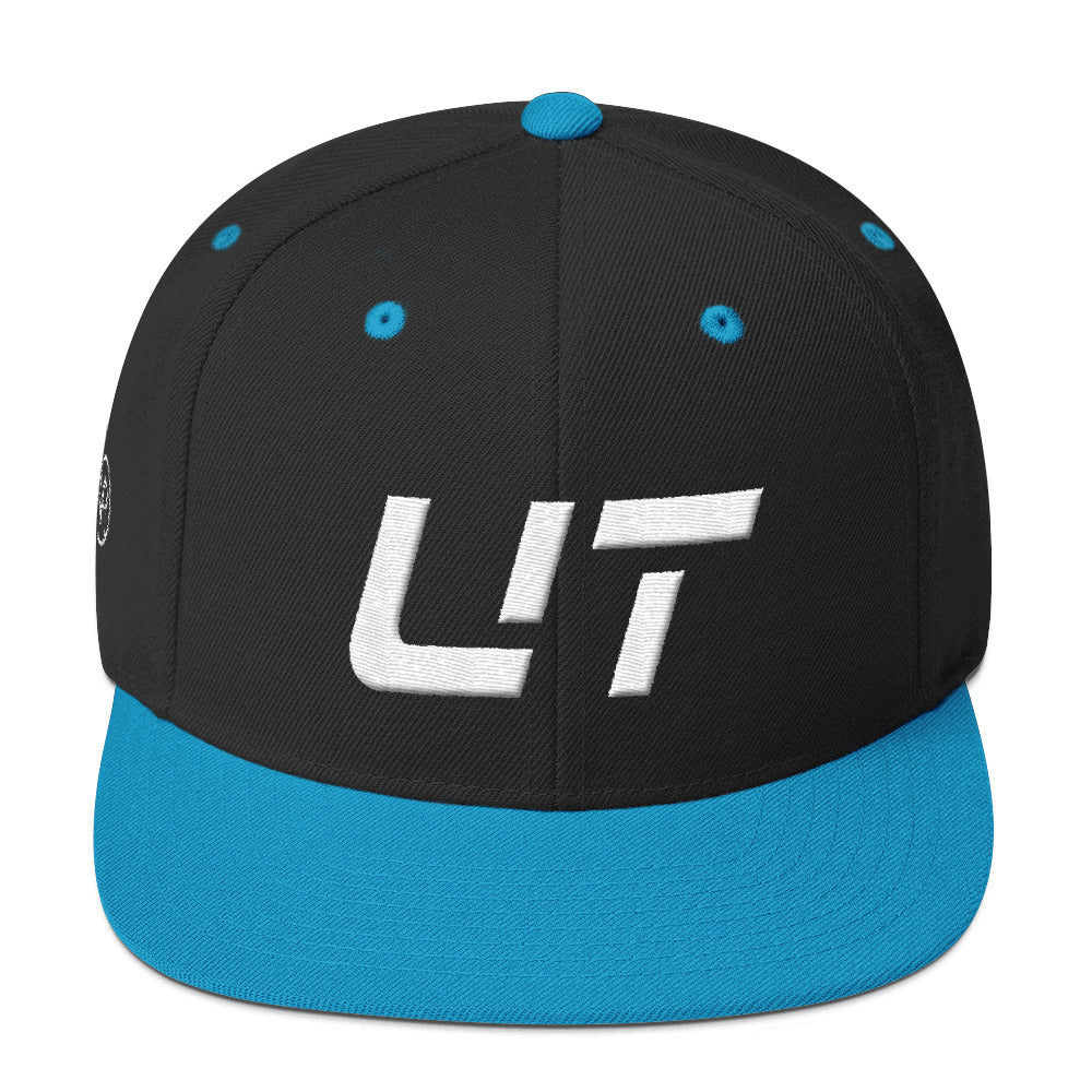 Utah - Flat Brim Hat - White Embroidery - UT - Many Hat Color Options Available