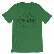 Virgin Islands - Short-Sleeve Unisex T-Shirt - Latitude & Longitude
