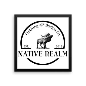 Native Realm - Framed Print - The Moose