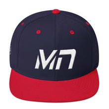 Minnesota - Flat Brim Hat - White Embroidery - MN - Many Hat Color Options Available