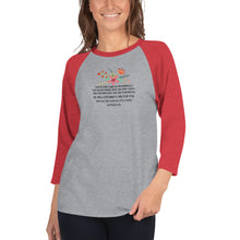 Margo's Collection - Matthew 6:30  Floral - 3/4 sleeve raglan shirt
