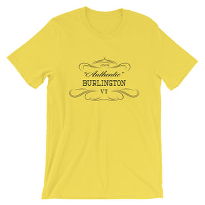 Vermont - Burlington VT - Short-Sleeve Unisex T-Shirt - "Authentic"