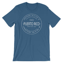 Puerto Rico - Short-Sleeve Unisex T-Shirt - Latitude & Longitude