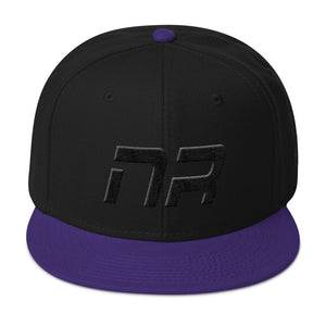 Native Realm - Flat Brim Hat - Black Embroidery - NR - Many Hat Color Options Available