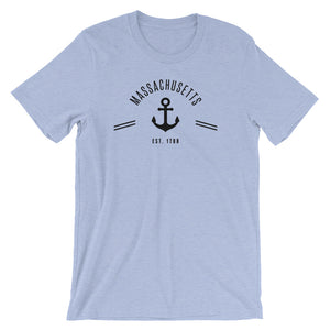 Massachusetts - Short-Sleeve Unisex T-Shirt - Established