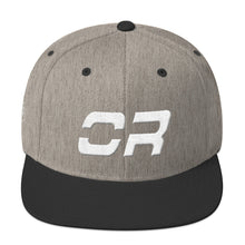 Oregon - Flat Brim Hat - White Embroidery - OR - Many Hat Color Options Available