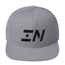 Indiana - Flat Brim Hat - Black Embroidery - IN - Many Hat Color Options Available