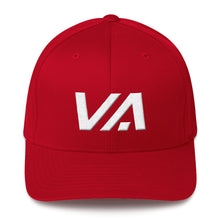Virginia - Structured Twill Cap - White Embroidery - VA - Many Hat Color Options Available