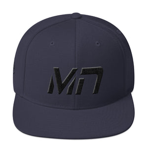 Minnesota - Flat Brim Hat - Black Embroidery - MN - Many Hat Color Options Available