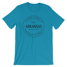Arkansas - Short-Sleeve Unisex T-Shirt - Latitude & Longitude