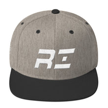 Rhode Island - Flat Brim Hat - White Embroidery - RI - Many Hat Color Options Available
