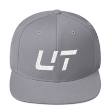 Utah - Flat Brim Hat - White Embroidery - UT - Many Hat Color Options Available