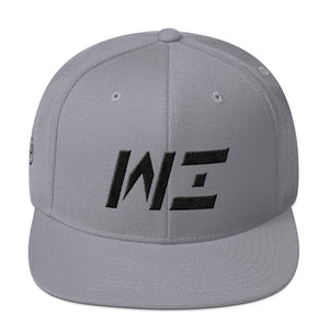 Wisconsin - Flat Brim Hat - Black Embroidery - WI - Many Hat Color Options Available