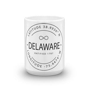 Delaware - Mug - Latitude & Longitude