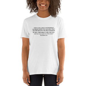 Margo's Collection - Matthew 6:30 - Short-Sleeve Unisex T-Shirt