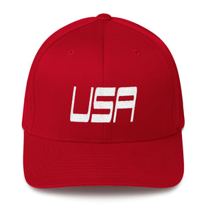 USA Designs - Embroidered Structured Twill Cap - USA