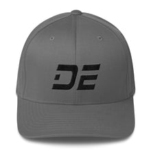 Delaware - Structured Twill Cap - Black Embroidery - DE - Many Hat Color Options Available