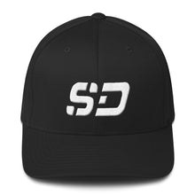 South Dakota - Structured Twill Cap - White Embroidery - SD - Many Hat Color Options Available