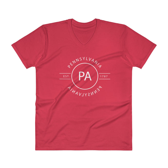 Pennsylvania - V-Neck T-Shirt - Reflections