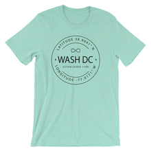 Washington DC - Short-Sleeve Unisex T-Shirt - Latitude & Longitude
