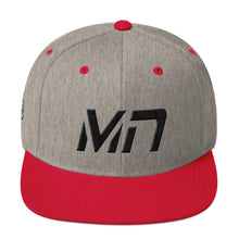 Minnesota - Flat Brim Hat - Black Embroidery - MN - Many Hat Color Options Available
