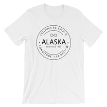 Alaska - Short-Sleeve Unisex T-Shirt - Latitude & Longitude