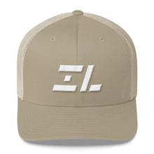 Illinois - Mesh Back Trucker Cap - White Embroidery - IL - Many Hat Color Options Available