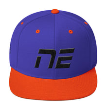 Nebraska - Flat Brim Hat - Black Embroidery - NE - Many Hat Color Options Available