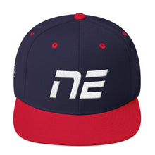 Nebraska - Flat Brim Hat - White Embroidery - NE - Many Hat Color Options Available