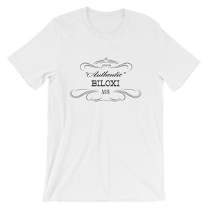 Mississippi - Biloxi MS - Short-Sleeve Unisex T-Shirt - "Authentic"