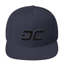 Washington DC - Flat Brim Hat - Black Embroidery - DC - Many Hat Color Options Available