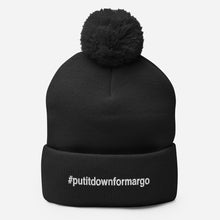Margo's Collection - #putitdownformargo - White Embroidery - Pom-Pom Beanie - Different hat colors available