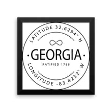 Georgia - Framed Print - Latitude & Longitude