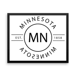 Minnesota - Framed Print - Reflections
