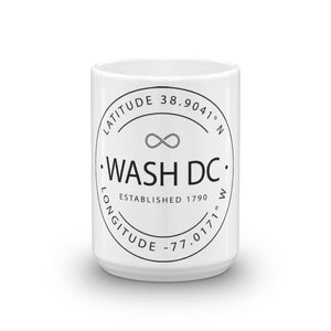 Washington DC - Mug - Latitude & Longitude