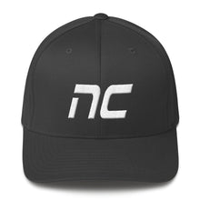 North Carolina - Structured Twill Cap - White Embroidery - NC - Many Hat Color Options Available