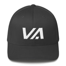 Virginia - Structured Twill Cap - White Embroidery - VA - Many Hat Color Options Available