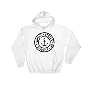 USA Designs - Hooded Sweatshirt - Anchor